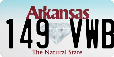 AR license plate 149VWB