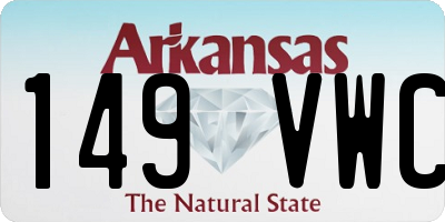 AR license plate 149VWC