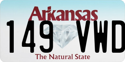 AR license plate 149VWD