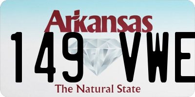 AR license plate 149VWE