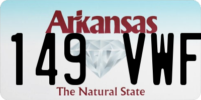 AR license plate 149VWF