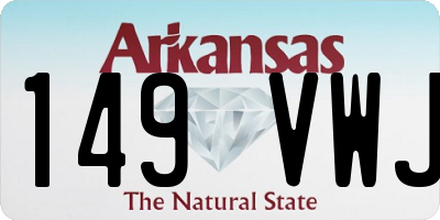 AR license plate 149VWJ
