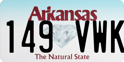AR license plate 149VWK
