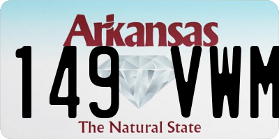 AR license plate 149VWM