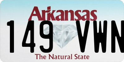 AR license plate 149VWN