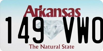 AR license plate 149VWO