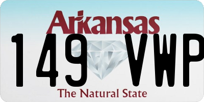 AR license plate 149VWP
