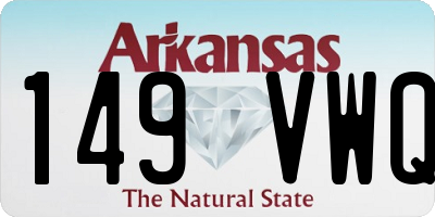 AR license plate 149VWQ