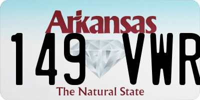 AR license plate 149VWR