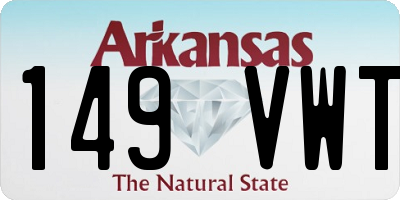 AR license plate 149VWT
