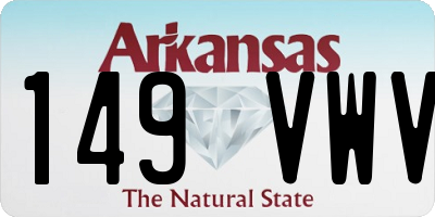AR license plate 149VWV