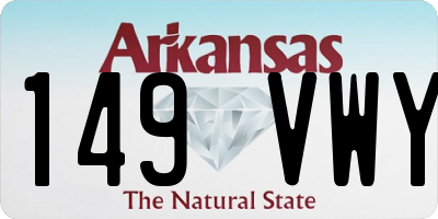 AR license plate 149VWY