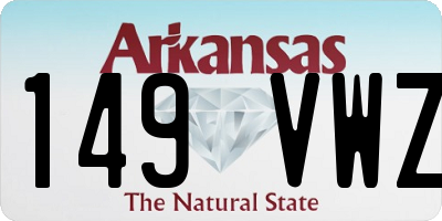 AR license plate 149VWZ