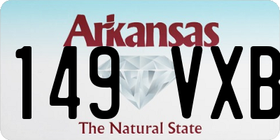 AR license plate 149VXB