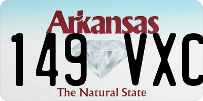 AR license plate 149VXC