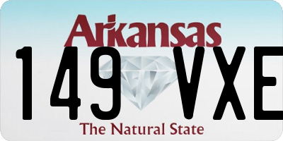 AR license plate 149VXE