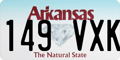 AR license plate 149VXK