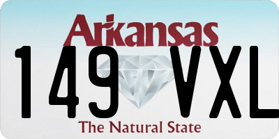 AR license plate 149VXL