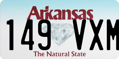 AR license plate 149VXM