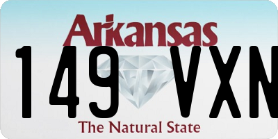 AR license plate 149VXN