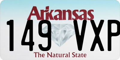 AR license plate 149VXP