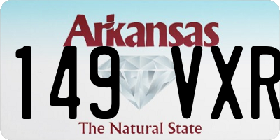 AR license plate 149VXR