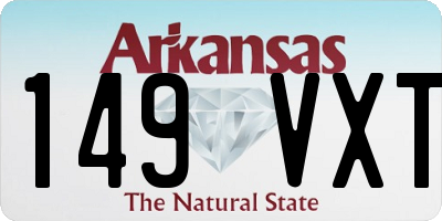 AR license plate 149VXT