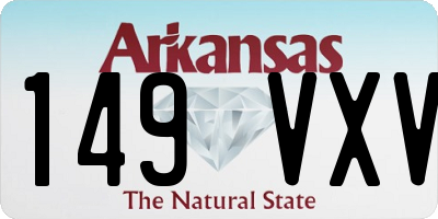 AR license plate 149VXV