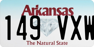 AR license plate 149VXW