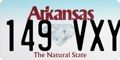 AR license plate 149VXY