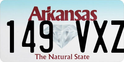 AR license plate 149VXZ