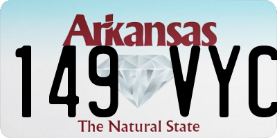 AR license plate 149VYC