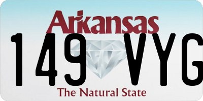 AR license plate 149VYG