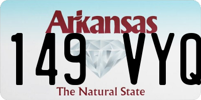 AR license plate 149VYQ