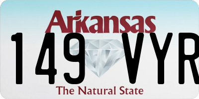 AR license plate 149VYR