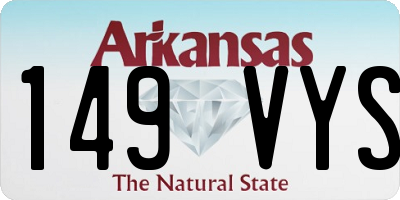 AR license plate 149VYS