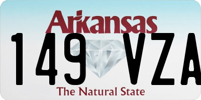 AR license plate 149VZA