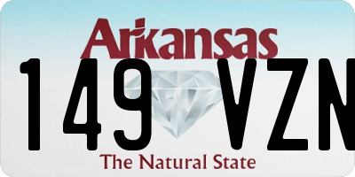 AR license plate 149VZN