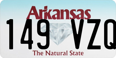 AR license plate 149VZQ