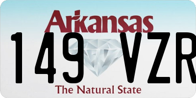 AR license plate 149VZR