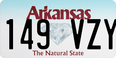 AR license plate 149VZY