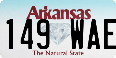 AR license plate 149WAE