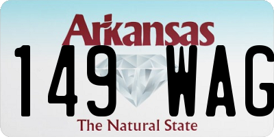 AR license plate 149WAG