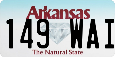 AR license plate 149WAI