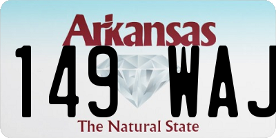 AR license plate 149WAJ