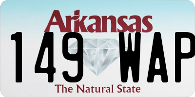 AR license plate 149WAP