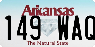AR license plate 149WAQ