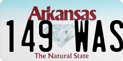 AR license plate 149WAS