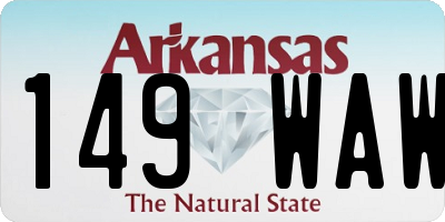 AR license plate 149WAW
