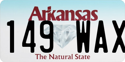 AR license plate 149WAX